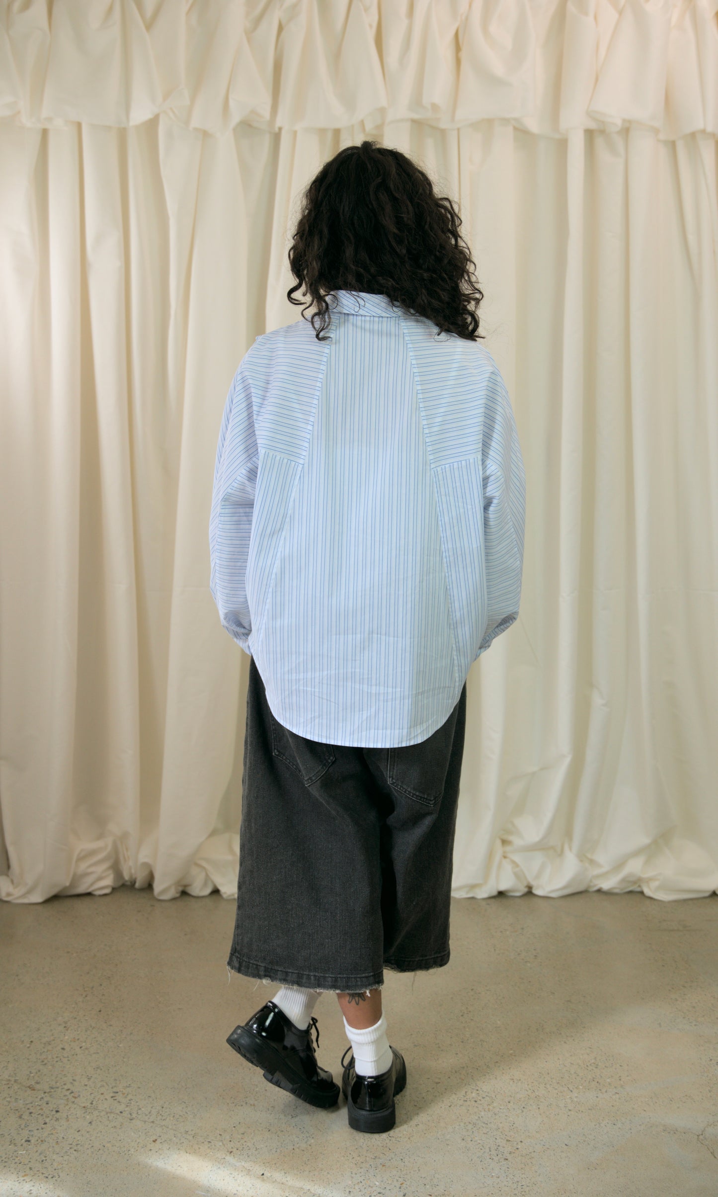 Staple Shirt in Blue Pinstripe