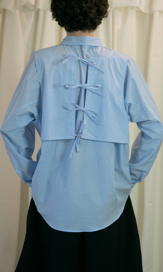 Staple Shirt in Blue Stripe