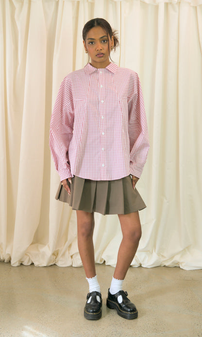 Staple Shirt in Pink Check