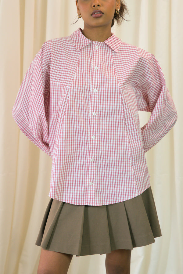 Staple Shirt in Pink Check