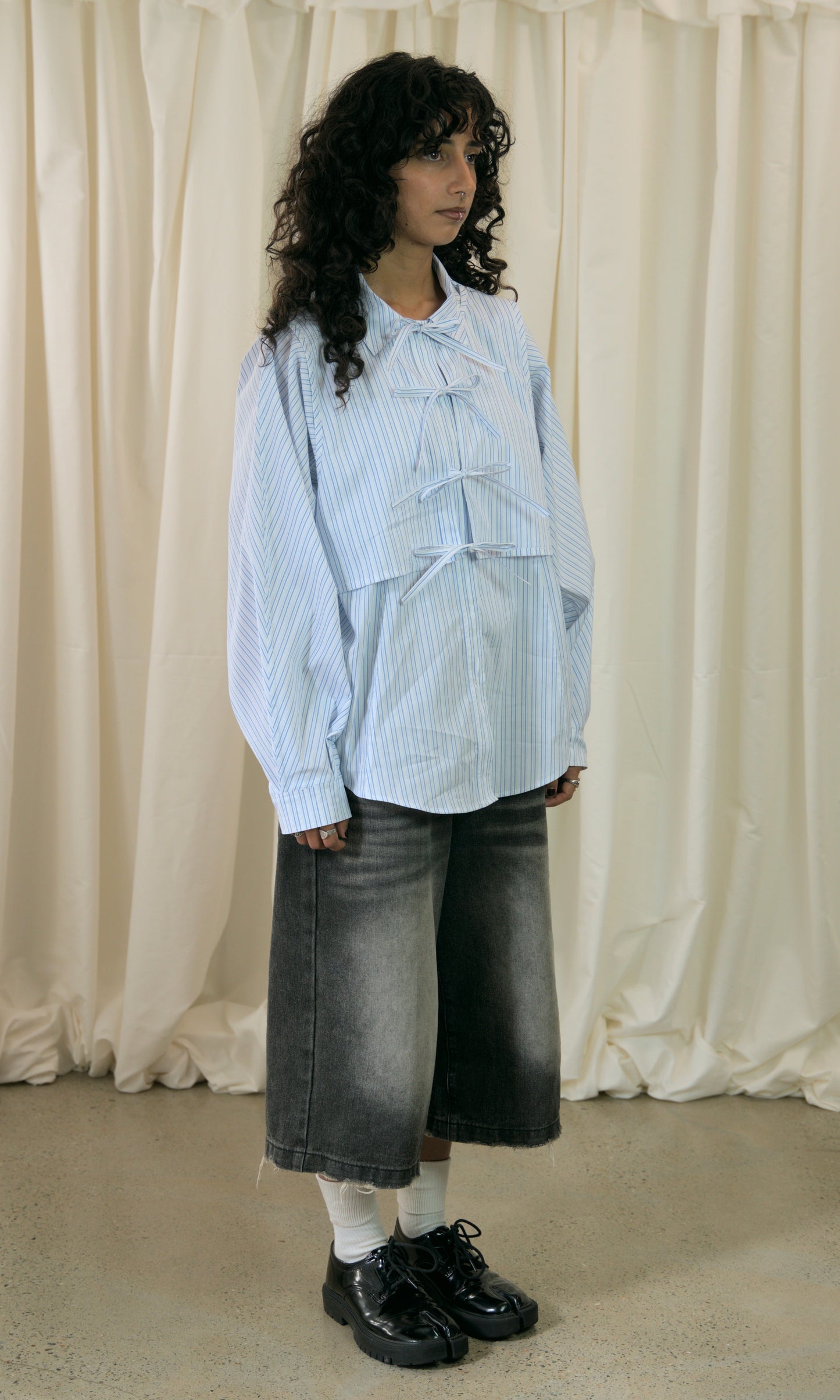 Staple Shirt in Blue Pinstripe