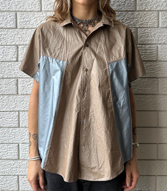 Coated Silk/Cotton Ayla Shirt